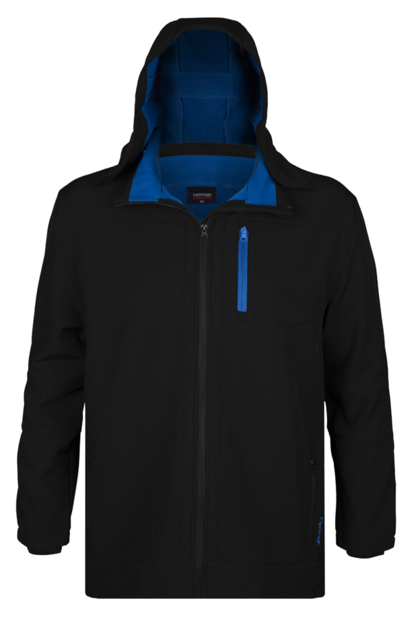 Softshell Jacket Black-Royal