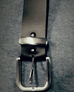 Big Fellas Clothing - Black leather jeans belt for big men